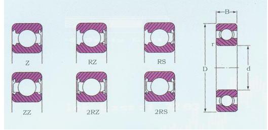 MR सीरीज MR62 ZZ MR72 ZZ MR82X मिनिएचर डीप ग्रूव बॉल बेयरिंग 3D प्रिंटेड बियरिंग 8